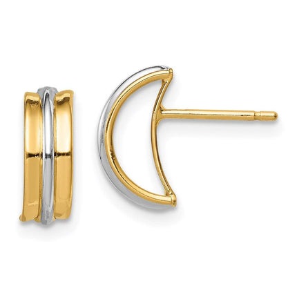 Madi K Kid's 14k w/Rhodium Post Earrings ,