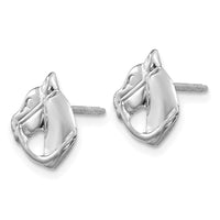 Madi K Kid's 14kw Screwback Horse Post Earrings ,