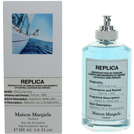 Maison Margiela Unisex Eau De Toilette Spray - Replica Sailing Day, 3.4 oz ,
