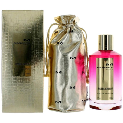 Mancera Women's Eau De Parfum Spray - Roses Greedy Rose and Jasmine Heart Notes, 4 oz ,