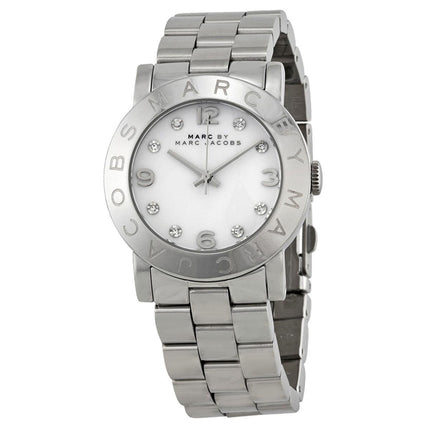 Marc by Marc Jacobs Women's Quartz Watch - Amy White Dial Steel Bracelet | MBM3054 ,