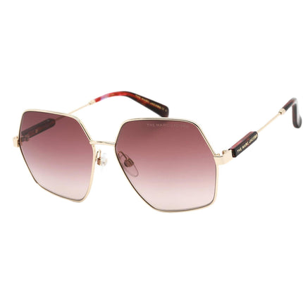 Marc Jacobs Unisex Sunglasses - Burgundy Shaded Lens Gold Metal | 575/S 0J5G 3X ,