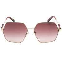Marc Jacobs Unisex Sunglasses - Burgundy Shaded Lens Gold Metal | 575/S 0J5G 3X ,