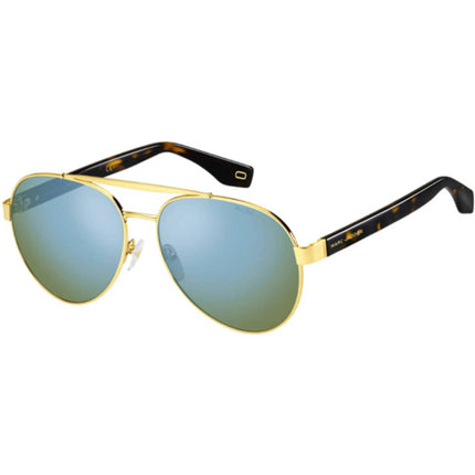 Marc Jacobs Unisex Sunglasses - Gold and Dark Havana | MARC JACOBS MARC 341/S 0086/HZ ,