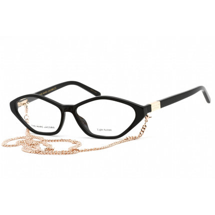 Marc Jacobs Women's Eyeglasses - Black Acetate Geometric Frame | MARC 498 0807 00 ,
