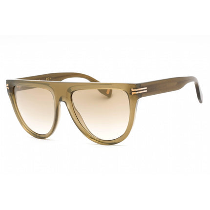 Marc Jacobs Women's Sunglasses - Full Rim Olive Metal Shield Frame | MJ 1069/S 04C3 JL ,