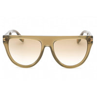Marc Jacobs Women's Sunglasses - Full Rim Olive Metal Shield Frame | MJ 1069/S 04C3 JL ,