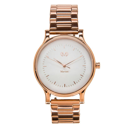 Martian MPS01CL025 Women's Rose Gold Steel Quartz CL02 mVip Cream Dial Watch ,