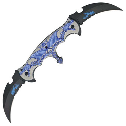 Masters Collection Knife - Stainless Steel Dual Blade Spring Assisted | MC-A004BL ,