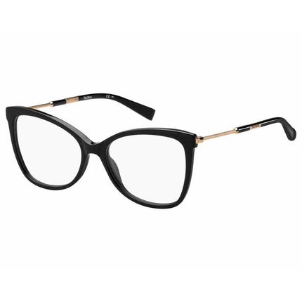 Max Mara Women's Eyeglasses - Black Acetate Frame | MM1345-0807-54-17-145 ,