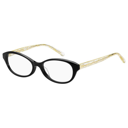 Max Mara Women's Eyeglasses - Black Acetate Frame | MM1381F-0807-53-17-145 ,