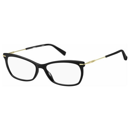 Max Mara Women's Eyeglasses - Black Acetate Frame | MM1394-0807-54-16-140 ,