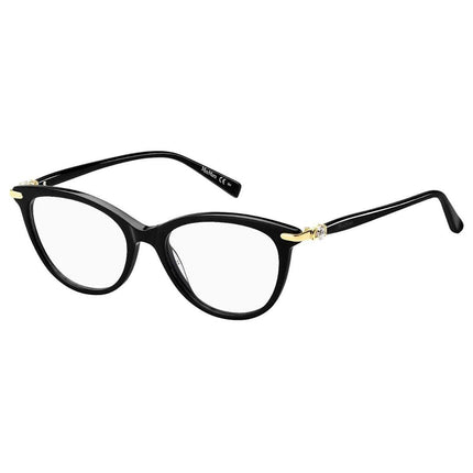 Max Mara Women's Eyeglasses - Black Demo Lenses Frame | MM1366-0807-51-17-145 ,