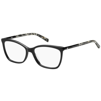 Max Mara Women's Eyeglasses - Black Grey Text Plastic Frame | MAX MARA MM1305 01EI ,