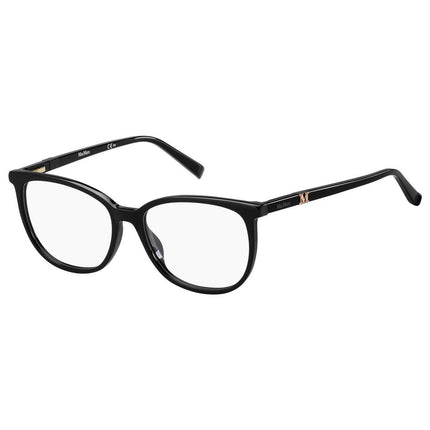 Max Mara Women's Eyeglasses - Black Plastic Frame, 53mm | MM1412-0807-53-16-145 ,
