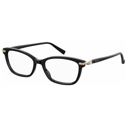Max Mara Women's Eyeglasses - Black Rectangular Frame | MM1399-0807-53-17-145 ,