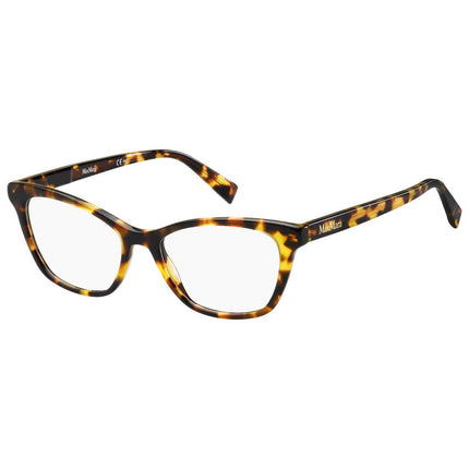 Max Mara Women's Eyeglasses - Dark Havana Cat Eye Frame | MM1375-0086-50-17-145 ,