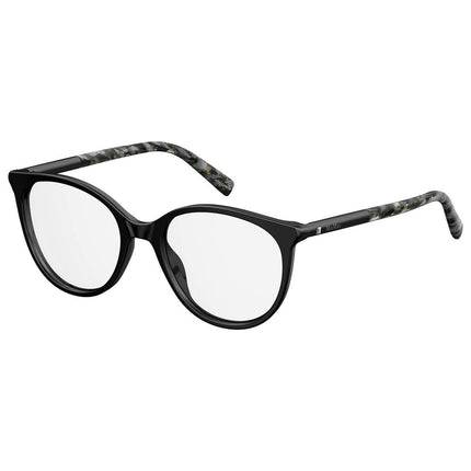 Max Mara Women's Eyeglasses - Gold Blue Text Plastic Frame | MM1312-01EO-51-18-140 ,