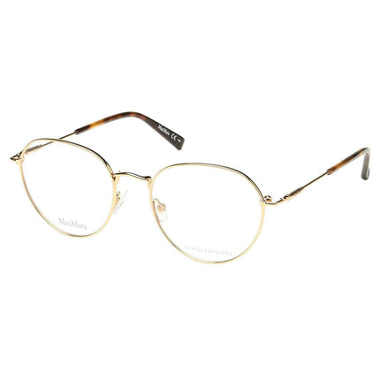 Max Mara Women's Eyeglasses - Gold Copper Metal Frame | MM1369-0DDB-49-17-140 ,