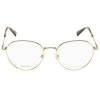 Max Mara Women's Eyeglasses - Gold Copper Metal Frame | MM1369-0DDB-49-17-140 ,