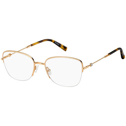 Max Mara Women's Eyeglasses - Gold Copper Metal Frame | MM1417-0DDB-53-18-140 ,