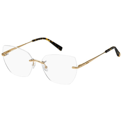 Max Mara Women's Eyeglasses - Gold Copper Round Frame | MM1346-0DDB-57-15-145 ,