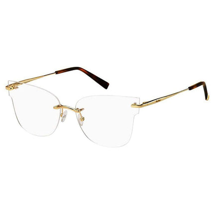 Max Mara Women's Eyeglasses - Gold Havana Metal Frame | MM1324-006J-59-15-145 ,