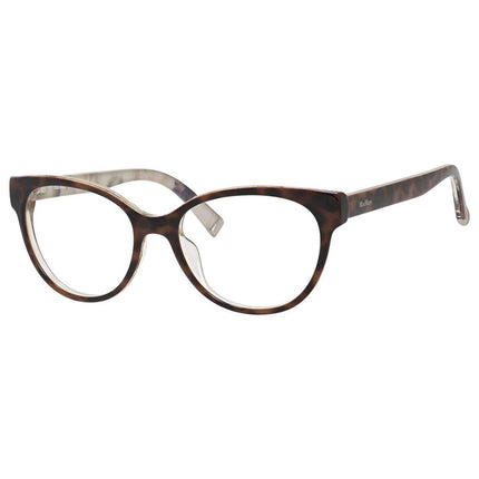 Max Mara Women's Eyeglasses - Havana and Pattern White Frame | MM1267-0UXM-52-17-145 ,