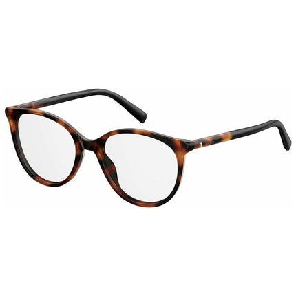 Max Mara Women's Eyeglasses - Havana Black Plastic Frame | MM1312-0581-51-18-140 ,