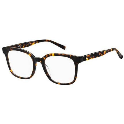 Max Mara Women's Eyeglasses - Havana Black Plastic Square Frame | MAX MARA MM1351 581 ,
