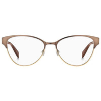 Max Mara Women's Eyeglasses - Matte Brown Rose Gold Frame | MM1408-0H8T-53-16-145 ,