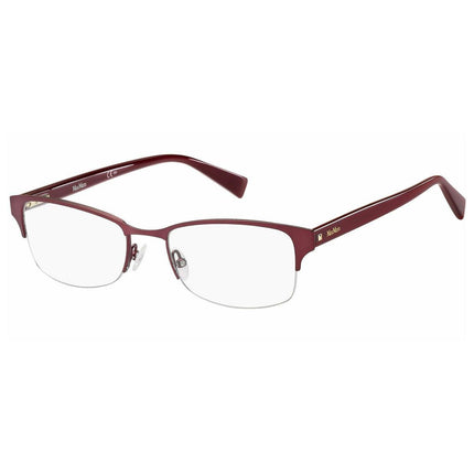 Max Mara Women's Eyeglasses - Matte Red Metal Frame | MM1409-00Z3-52-19-145 ,