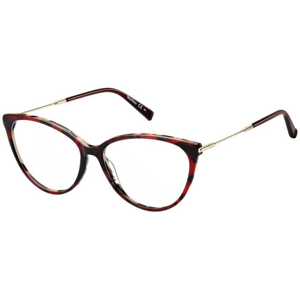Max Mara Women's Eyeglasses - Red Havana Plastic Cat Eye Frame | MAX MARA MM1419 00UC ,