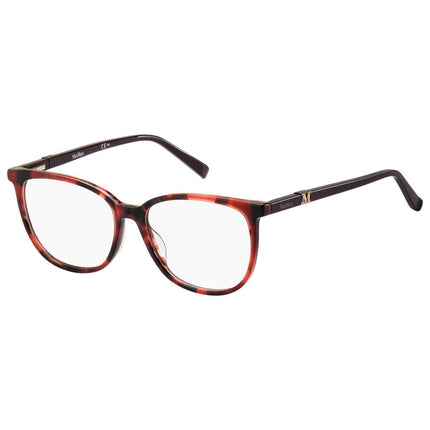 Max Mara Women's Eyeglasses - Red Havana Plastic Frame | MM1412-00UC-53-16-145 ,