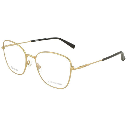 Max Mara Women's Eyeglasses - Rose Gold Metal Frame | MM1396-0000-52-17-140 ,