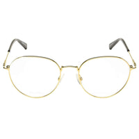 Max Mara Women's Eyeglasses - Rose Gold Metal Round Frame | MM1369-0000-49-17-140 ,