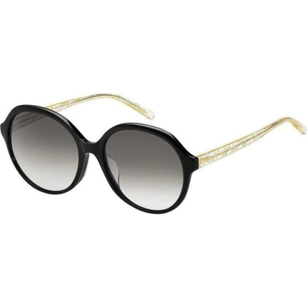 Max Mara Women's Sunglasses - Black Round Frame | MAX MARA TWIST II/F/S 0807/IB ,