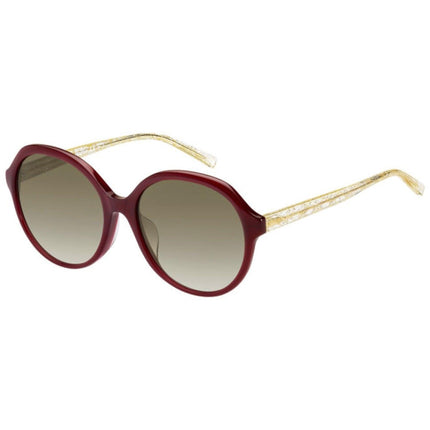 Max Mara Women's Sunglasses - Ople Burgundy Round | MAX MARA TWIST II/F/S 0LHF/HA ,