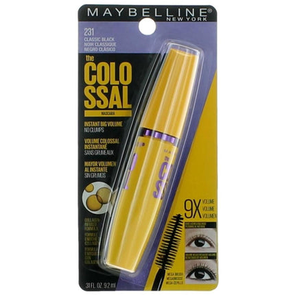 Maybelline Women's Mascara - The Colossal Volumizing, 231 Classic Black, 0.31 oz ,