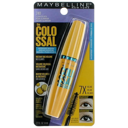 Maybelline Women's Waterproof Mascara - The Colossal, 240 Glam Black, 0.27 oz ,