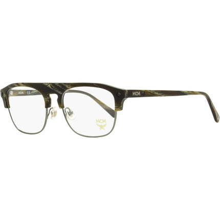 MCM Men's Eyeglasses - Khaki Horn Square Full-Rim Plastic Frame | MCM 2700 318 ,