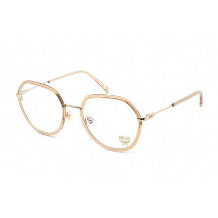MCM Women's Eyeglasses - Nude Metal Full Rim Geometric Frame Demo Lens | MCM 2134 290 ,