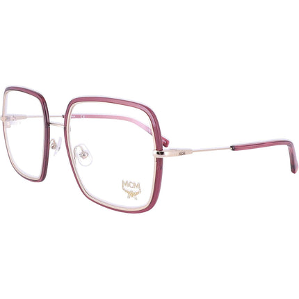 MCM Women's Eyeglasses - Wine Square Full-Rim Metal Frame | MCM 2133 612 ,