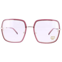 MCM Women's Eyeglasses - Wine Square Full-Rim Metal Frame | MCM 2133 612 ,
