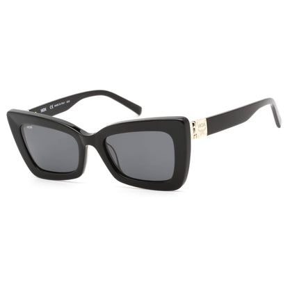 MCM Women's Sunglasses - Grey Lens Black Plastic Cat Eye Shape Frame | MCM703S 001 ,