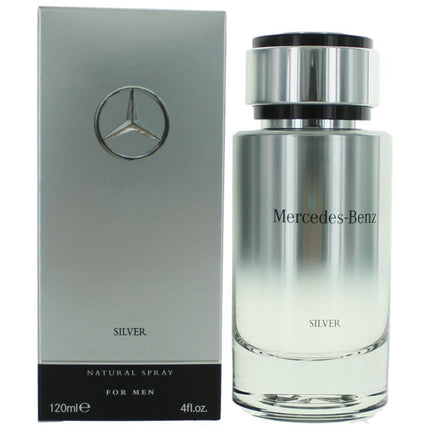 Mercedes Benz Silver by Mercedes Benz, 4 oz Eau De Toilette Spray for Men ,