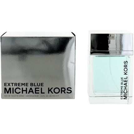 Michael Kors Men's EDT Spray - Extreme Blue Cashmere, Musk, Amber Base Notes, 3.4 oz ,