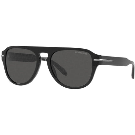 Michael Kors Men's Sunglasses - Black Acetate Pilot Frame Grey Lens | 2166 300587 ,