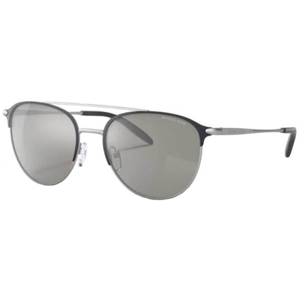 Michael Kors Men's Sunglasses - Matte Navy Frame Silver Mirrored Lens | 1111 12076G ,