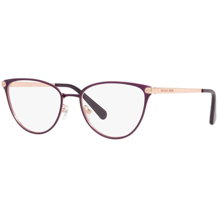 Michael Kors Women's Eyeglasses - Matte Cordovan Metal Cat Eye Frame | 0MK3049 1213 ,